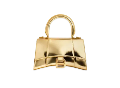 BALENCIAGA Hourglass Hourglass XS Handbag Mirror Effect "Gold"