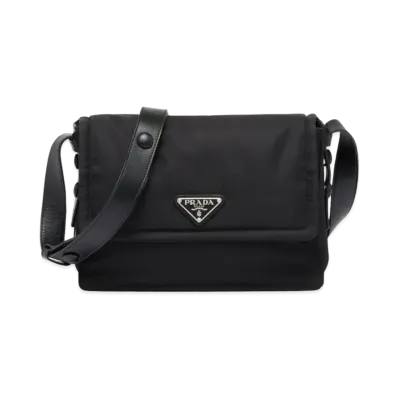 PRADA Small Padded Re-Nylon Shoulder Bag "Black"