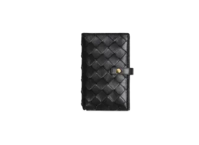Bottega Veneta Bifold Zipped Wallet "Nero"