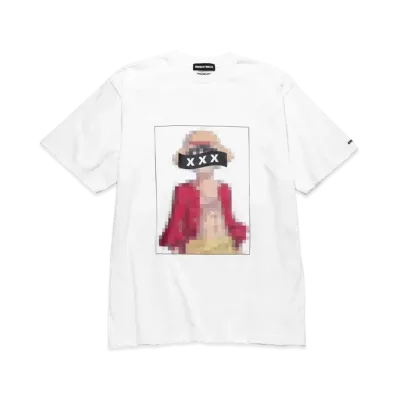 GOD SELECTION XXX ONEPIECE T-SHIRT GX-S21-OPST-01 Luffy "White"