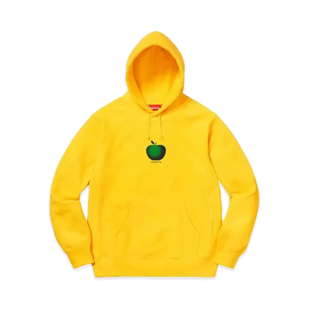Supreme Apple Hooded Sweatshirt "Yellow"