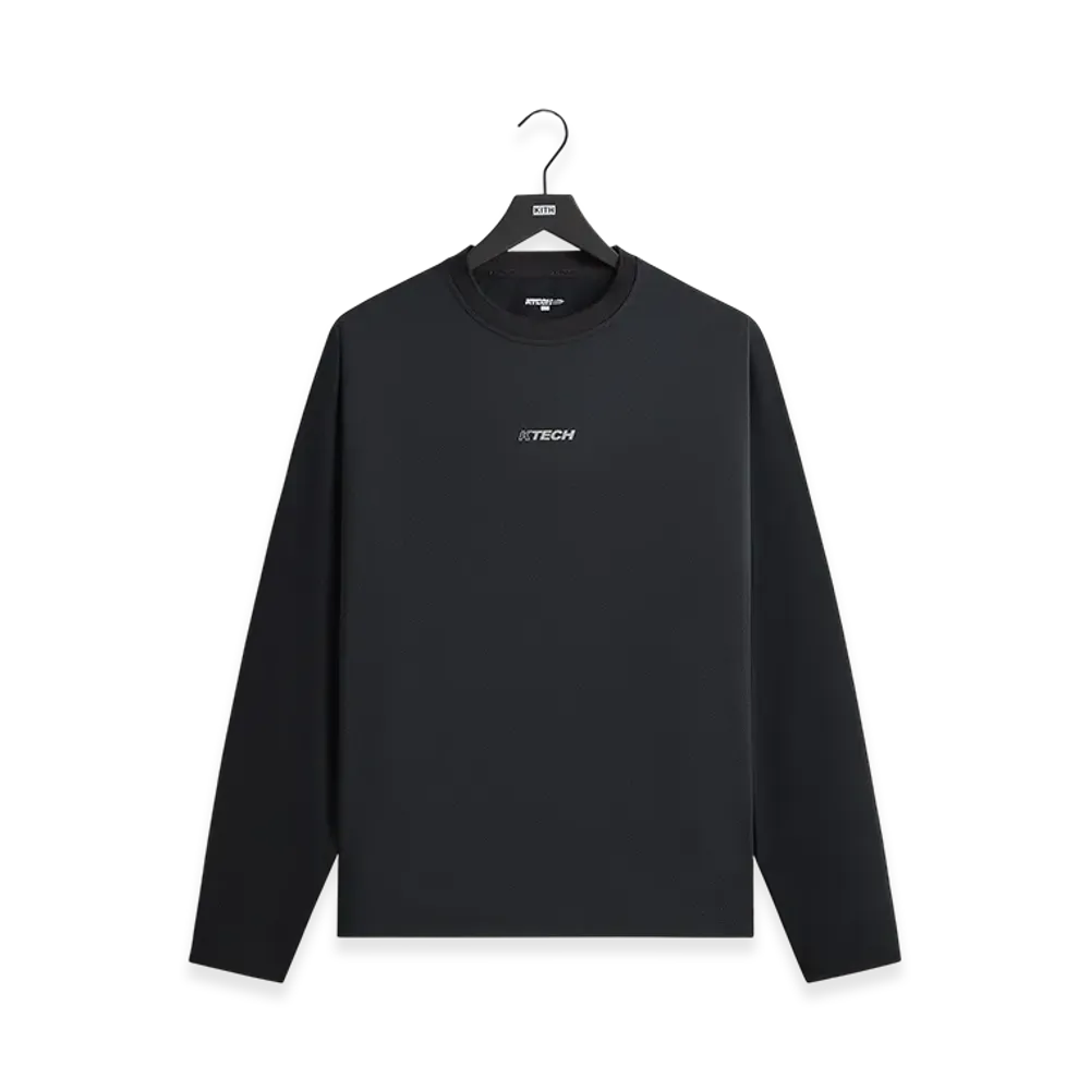 Kith Honeycomb Tech Heathrow Long Sleeve Tee "Black"