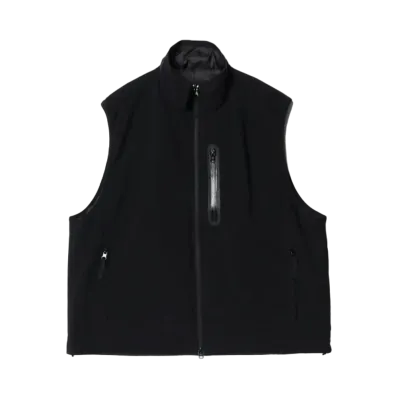 BEAMS Reversible Padded Vest "Black"