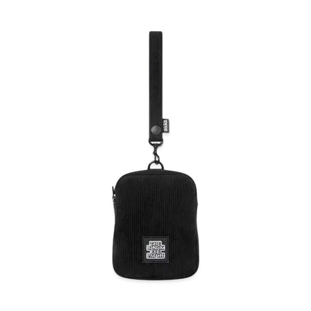 BlackEyePatch Og Label Strapped Corduroy Pouch "Black"