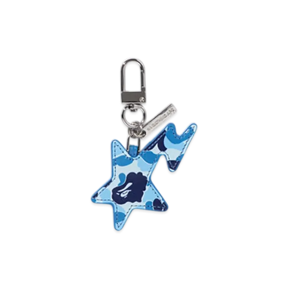 A BATHING APE ABC Camo Sta Keychain "Blue"