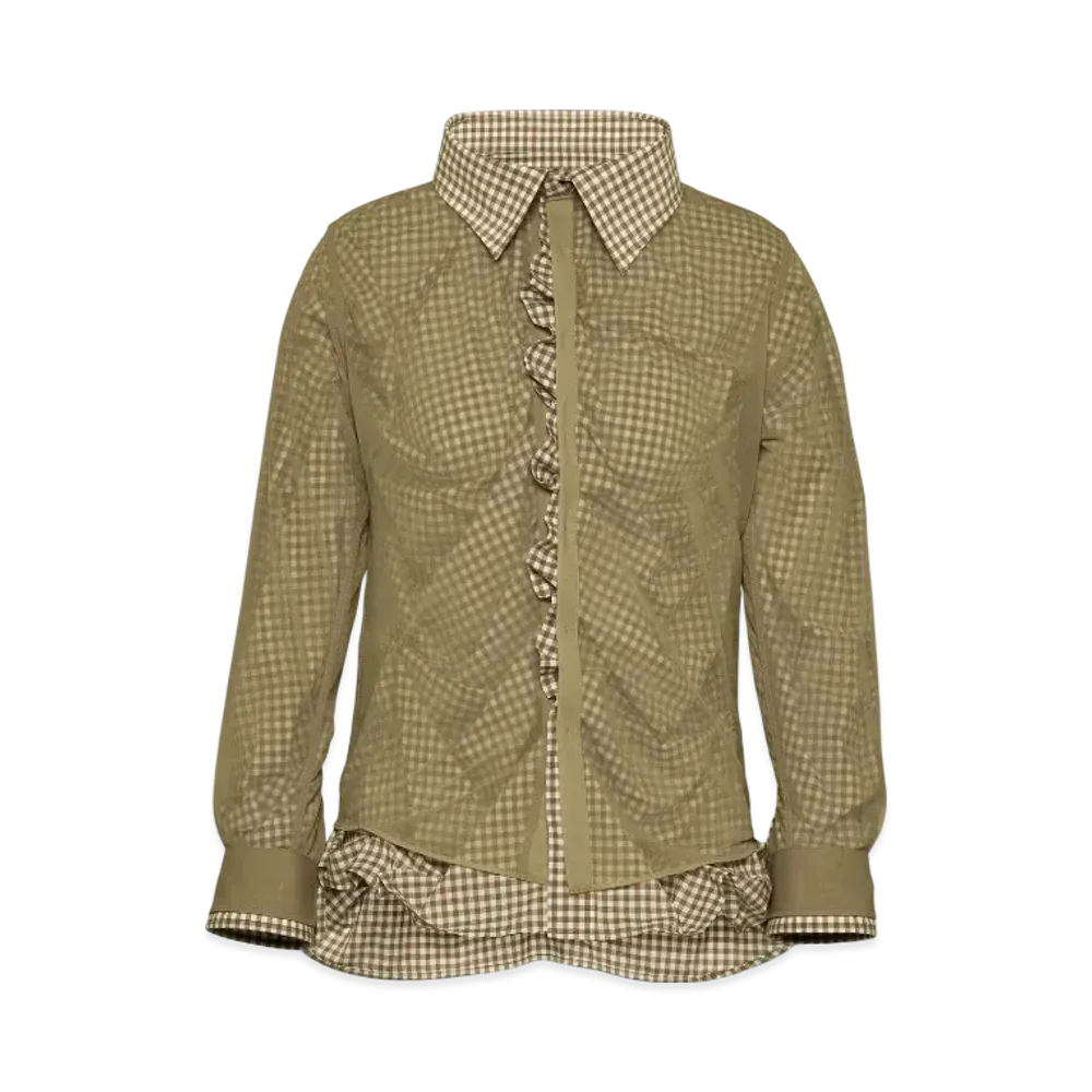Maison Margiela Women's Layer Shirt "Brown"