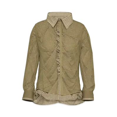Maison Margiela Women's Layer Shirt "Brown"