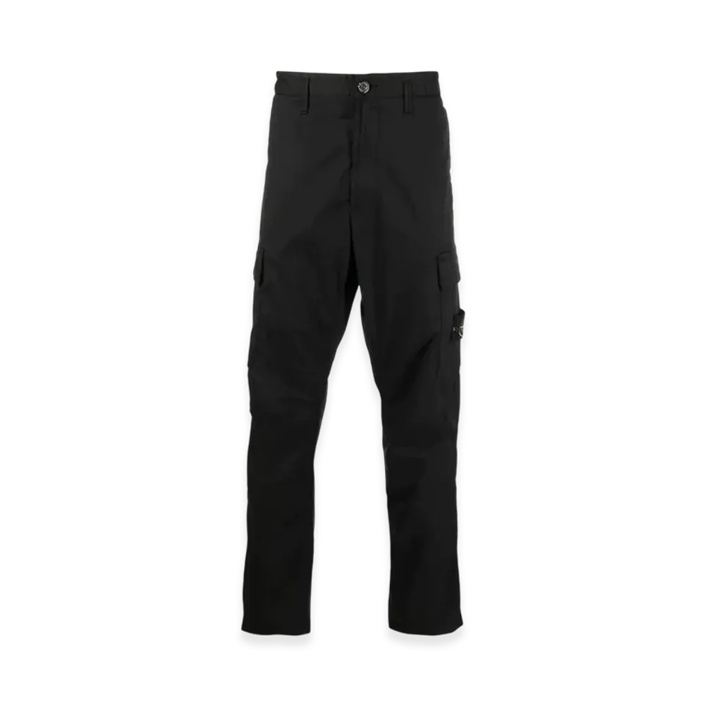 Stone Island 30410 Cotton Garment Dyed Cargo Pants - 22FW "Black"