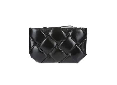 Bottega Veneta Paper Calfskin Clutch "Black"