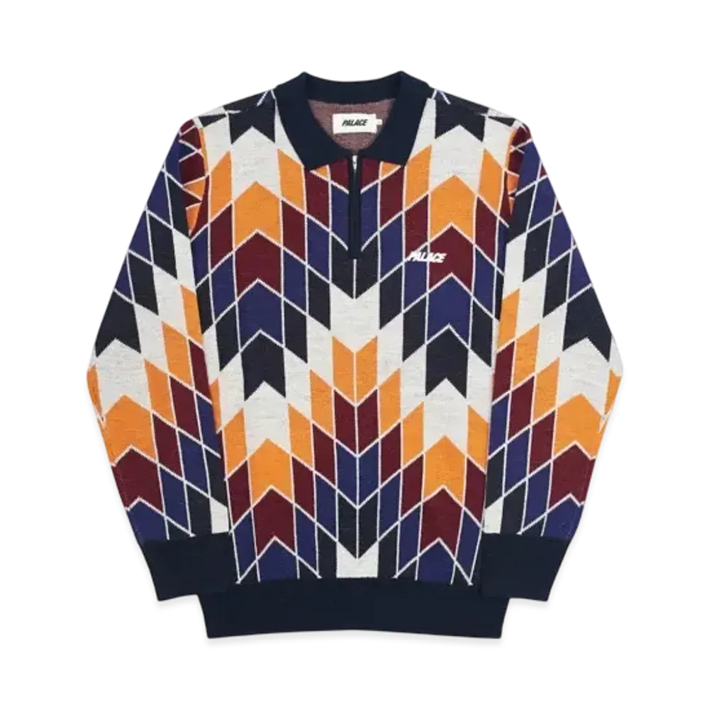 PALACE P-Urkle Knit "White Navy"