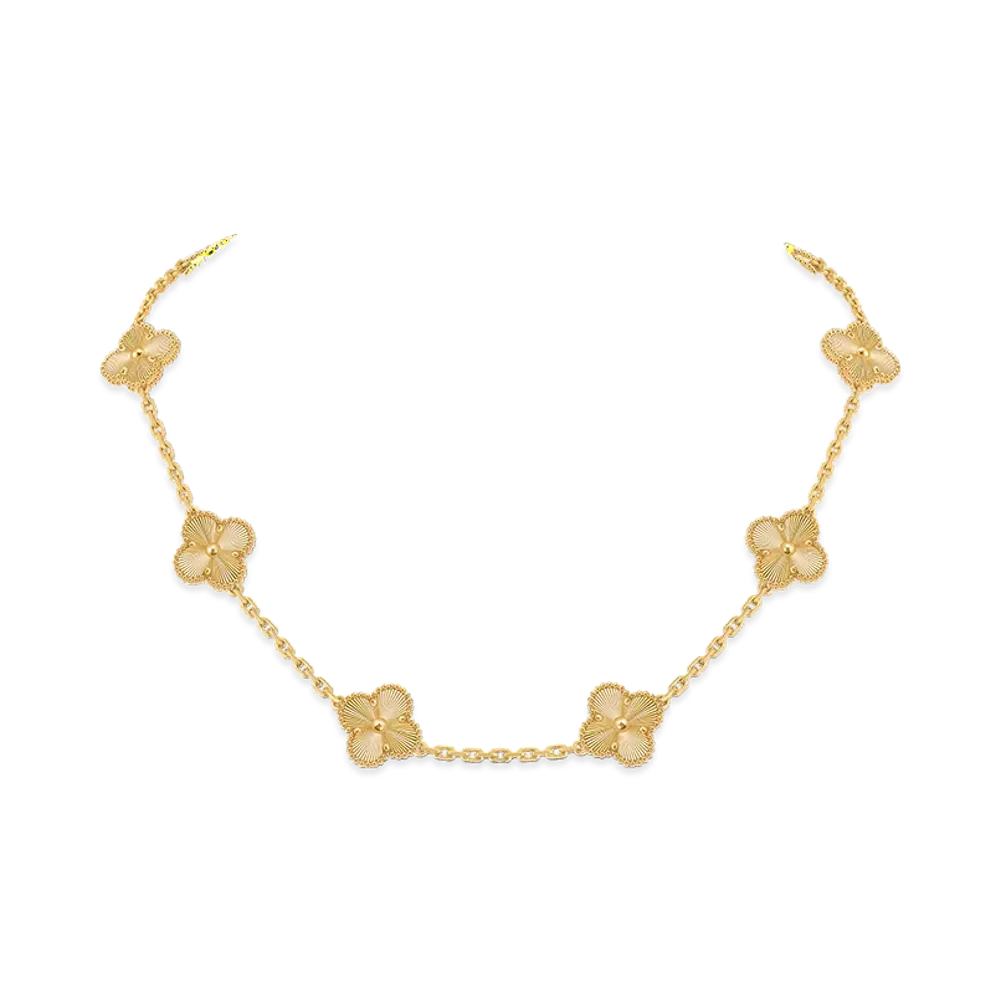 Van Cleef & Arpels Vintage Alhambra necklace 10 motifs "18K Yellow gold"