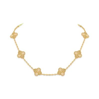 Van Cleef & Arpels Vintage Alhambra necklace 10 motifs "18K Yellow gold"