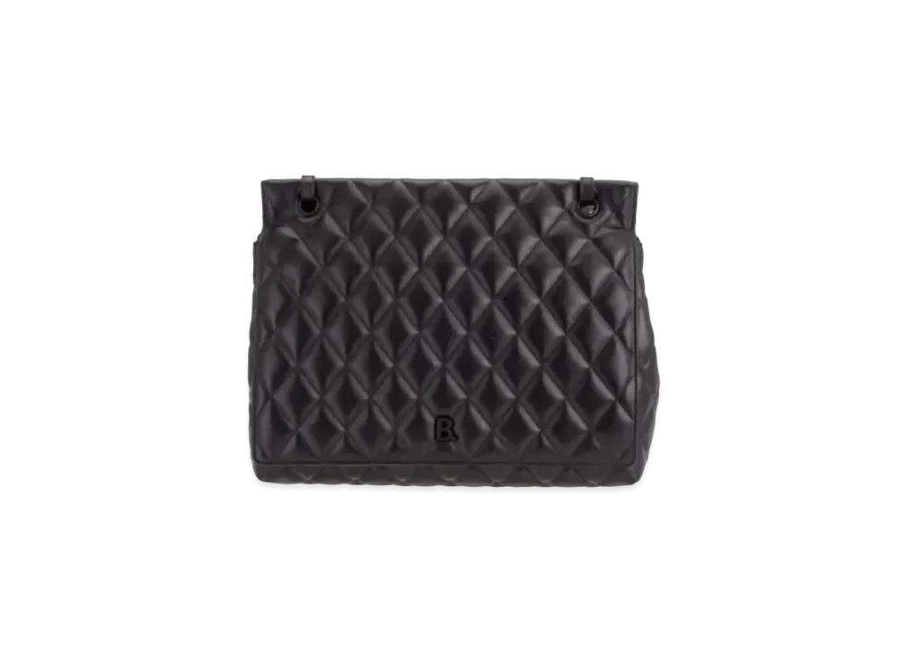 BALENCIAGA Leather Shoulder Bag "Black"