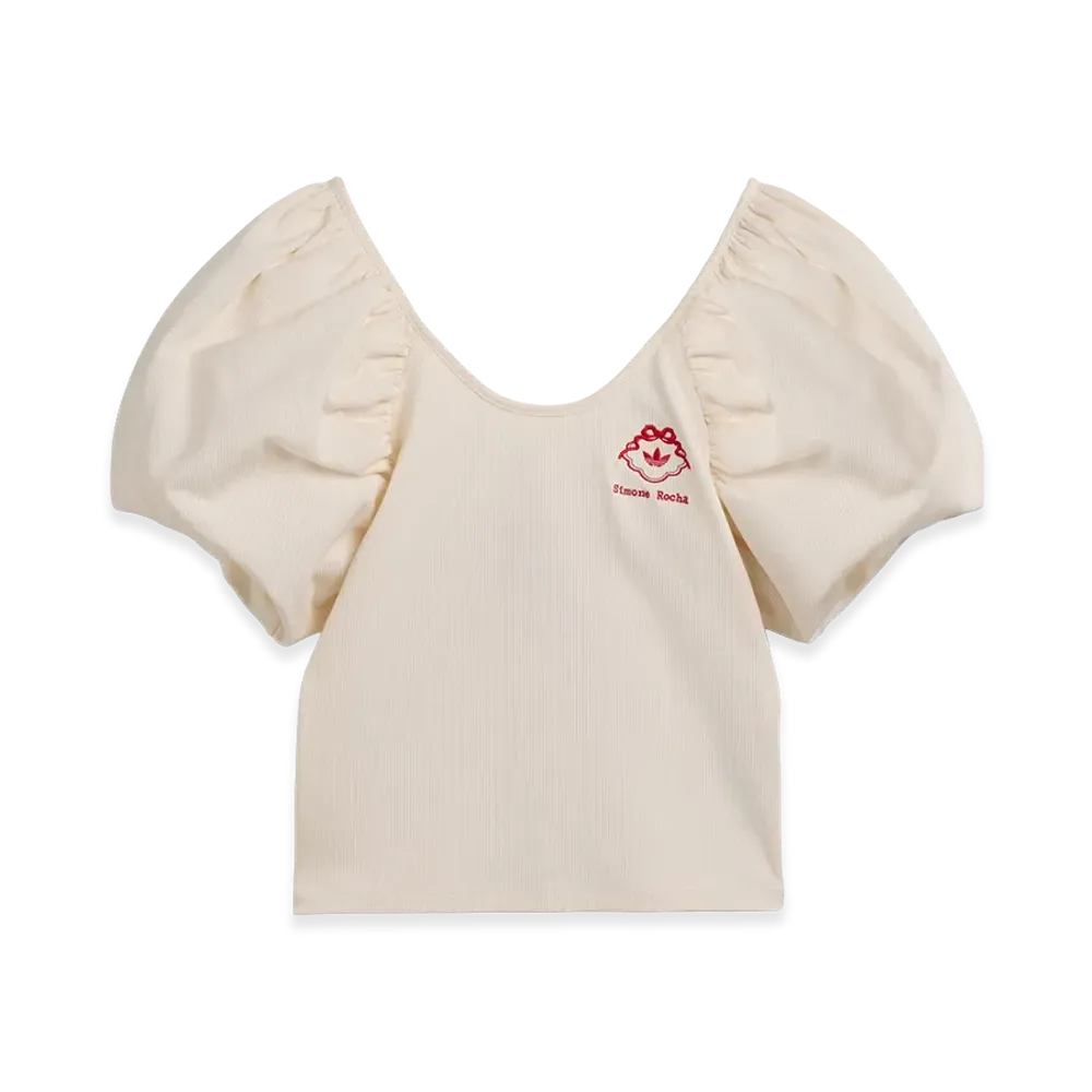 adidas x Simone Rocha Puff Sleeve T-Shirt "Chalk White"