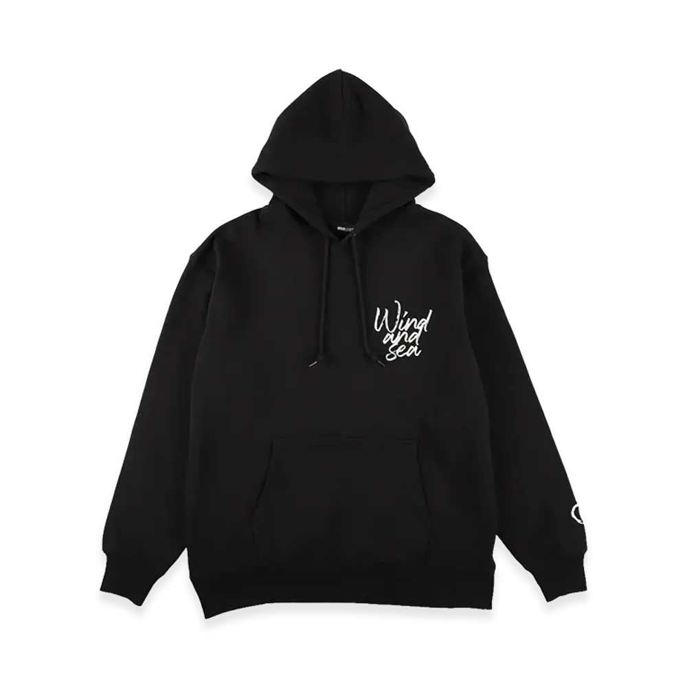 WIND AND SEA Heart Logo Hooded Sweatshirt "Black"
