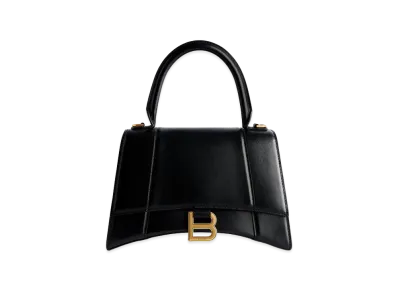 BALENCIAGA Women's Hourglass Handbag Small "Black"