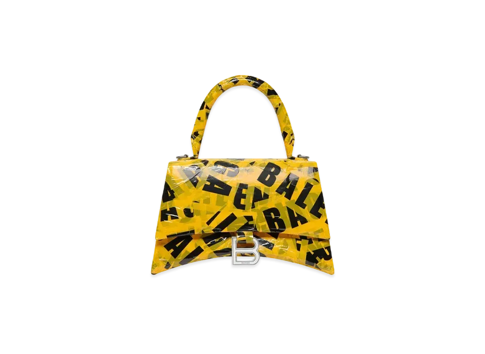 BALENCIAGA Hourglass Small Handbag Boxed Taped "Yellow"