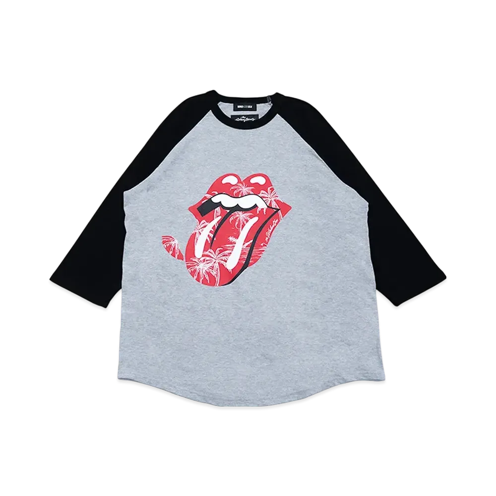 WIND AND SEA x The Rolling Stones Raglan Sleeve Tee "GrayBlack"