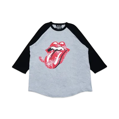 WIND AND SEA x The Rolling Stones Raglan Sleeve Tee "GrayBlack"