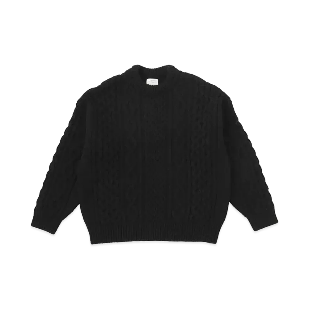 visvim Amplus Crew Knit L/S "Black"