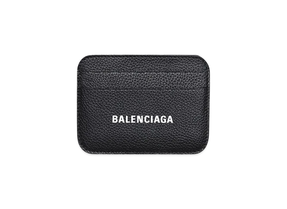 バレンシアガ キャッシュ カードホルダー グレインカーフスキン "ブラック" 5938121IZIM1090
