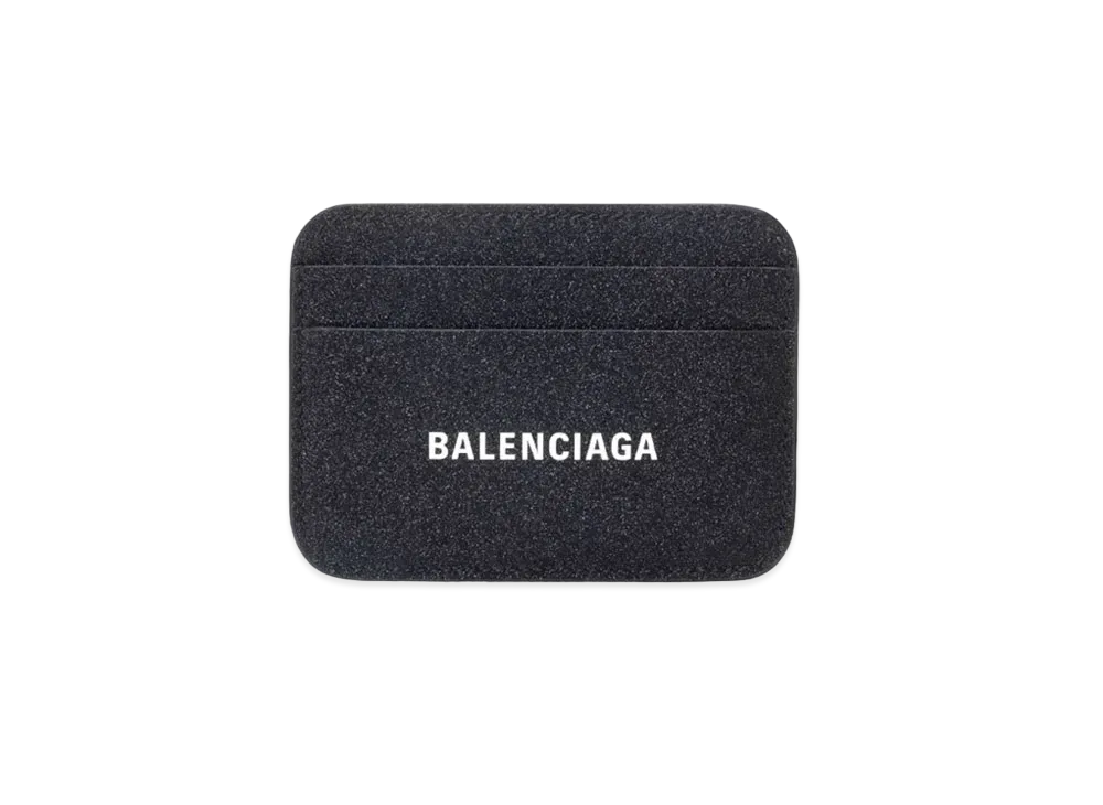 BALENCIAGA Cash Card Holder Glitter "Black"