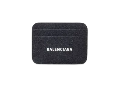 BALENCIAGA Cash Card Holder Glitter "Black"