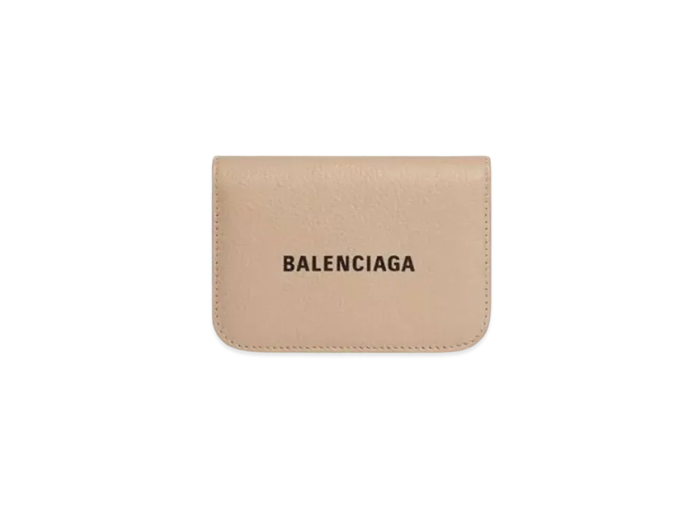 BALENCIAGA Cash Mini Wallet "Beige"