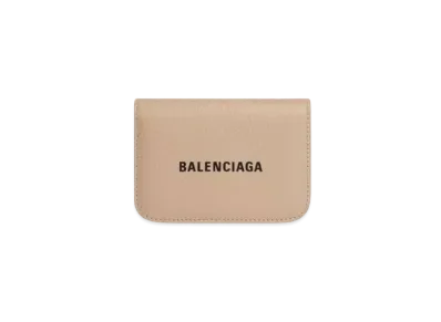BALENCIAGA Cash Mini Wallet "Beige"