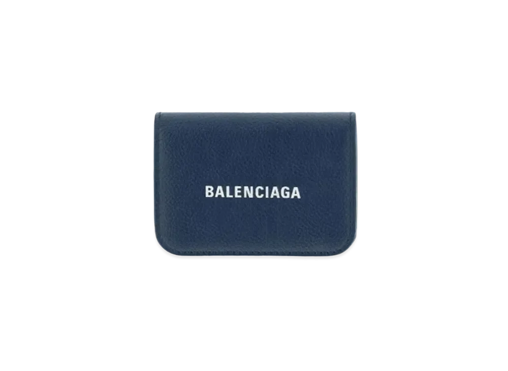BALENCIAGA Cash Mini Wallet "Blue"