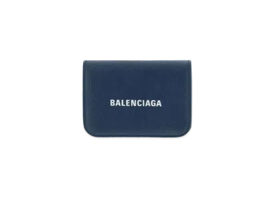 BALENCIAGA Cash Mini Wallet "Blue"