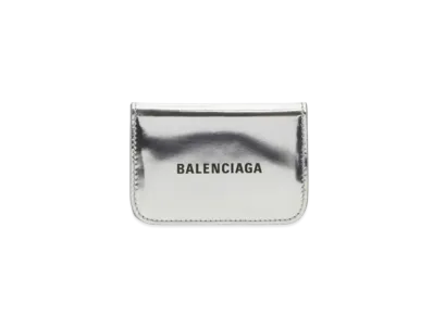 BALENCIAGA Cash Mini Wallet "Silver"
