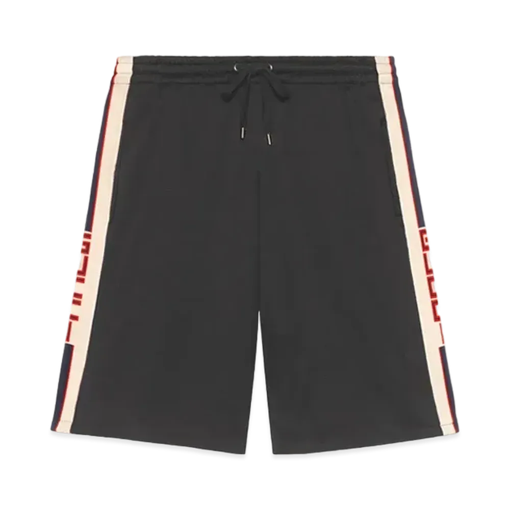 GUCCI Technical Jersey Shorts "Black"