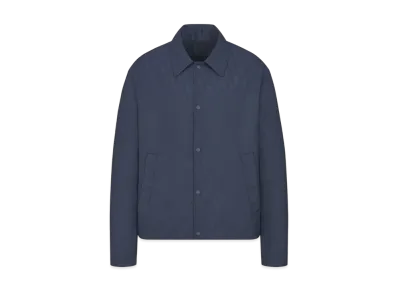 Dior Men's Dior Oblique Blouson Jacket Technical Jacquard "Blue"