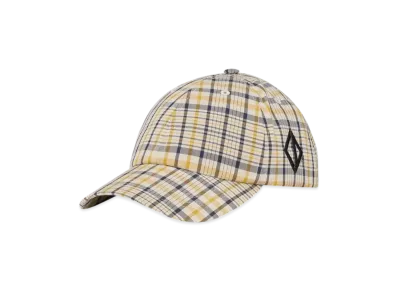 Dior Checkered Cap Cotton Blend "Beige/Yellow/Blue"