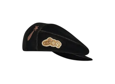 Dior x Lewis Hamilton Flat Cap in Velvet "Brown"