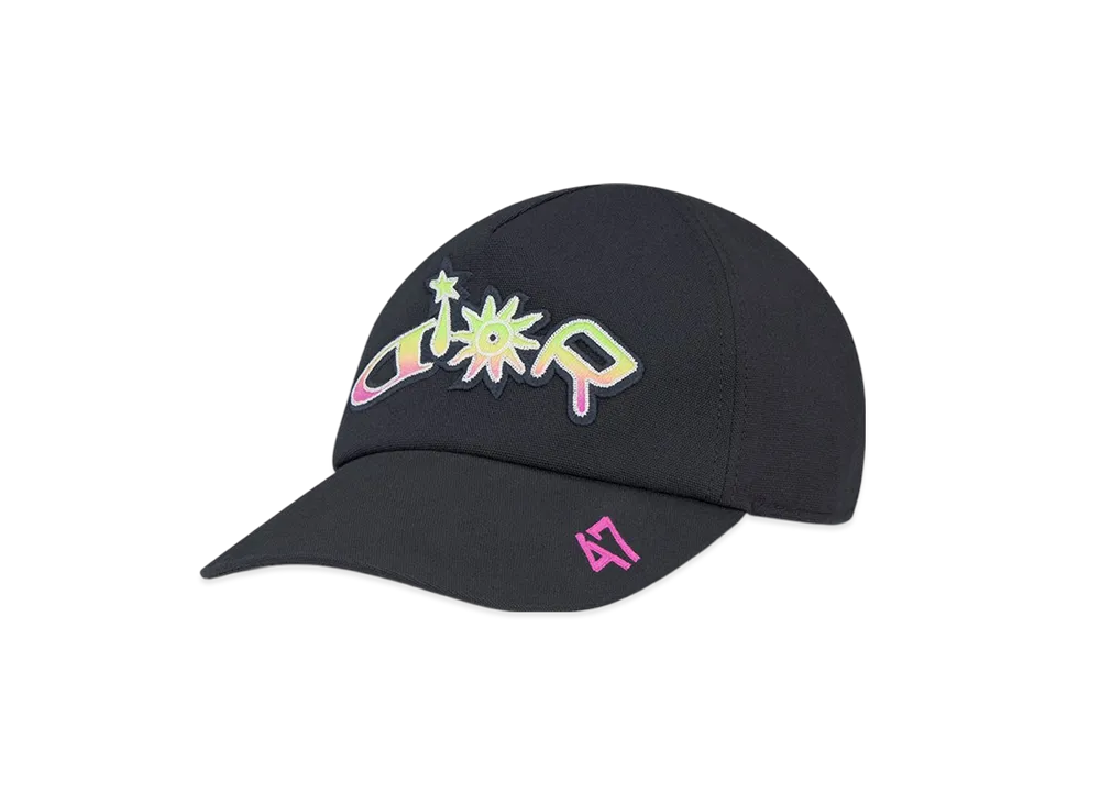 Dior x Lewis Hamilton Cap in Cotton "Black/Multicolor"