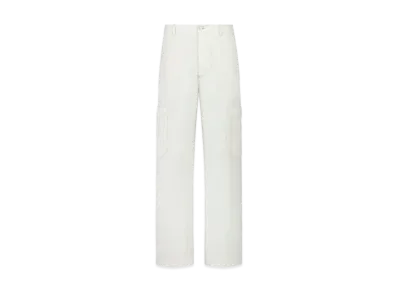Dior Men's CD Diamond Cargo Jeans Cotton Twill "Ecru"