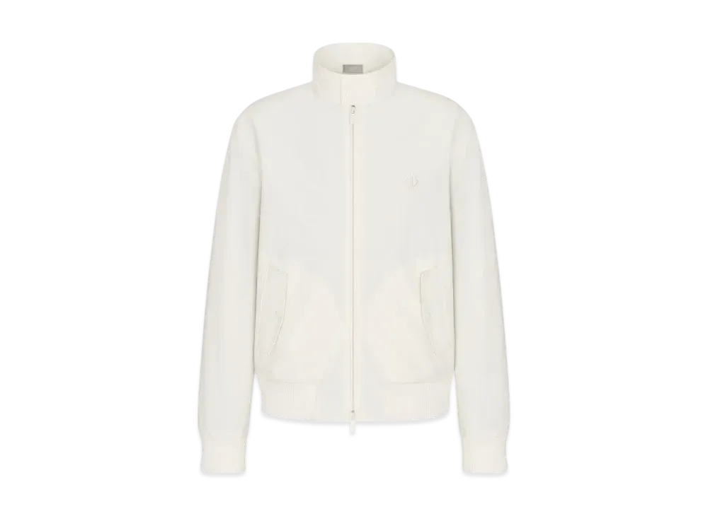 Dior Men's CD Diamond Blouson Jacket Cotton Twill "White"