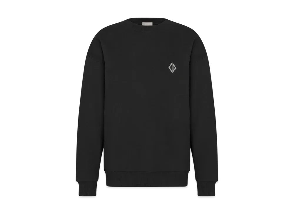 Dior Men's CD Diamond Sweatshirt Cotton Fleece "Black"