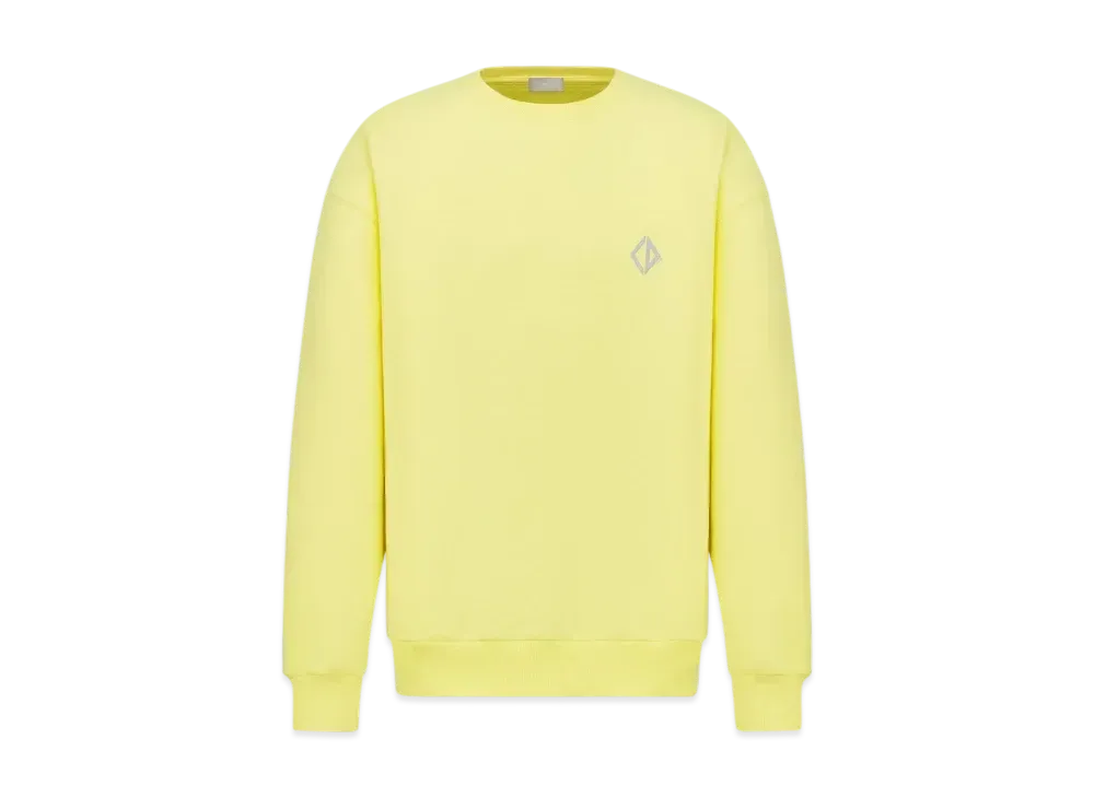Dior Men's CD Diamond Sweatshirt Cotton Fleece "Yellow"