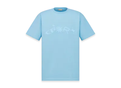 Dior x Lewis Hamilton T-Shirt (Relaxed Fit) in Cotton Jersey "Blue"