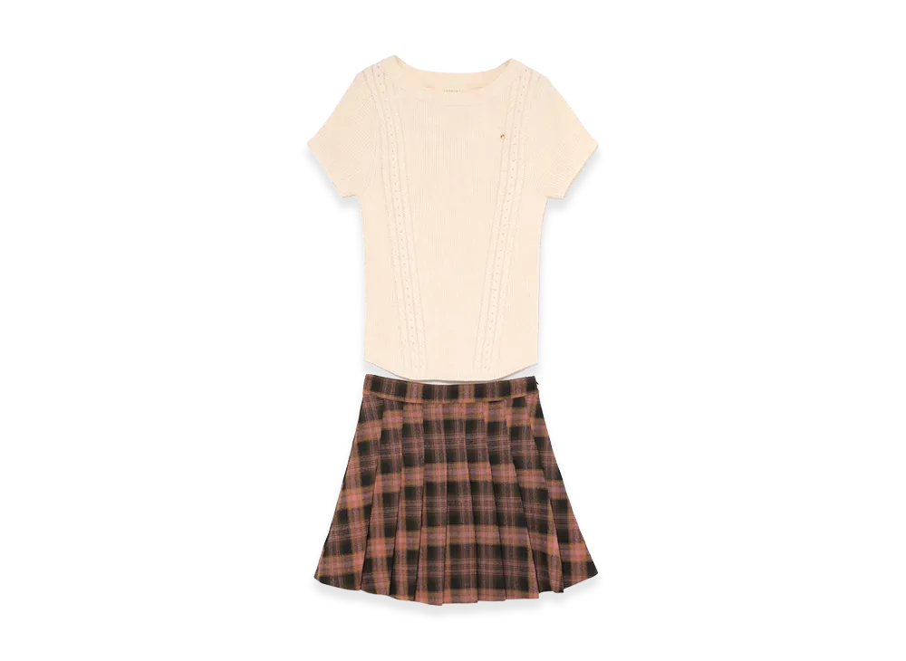 ANDMARY Women's Anna Pleats Set Up "Beige"