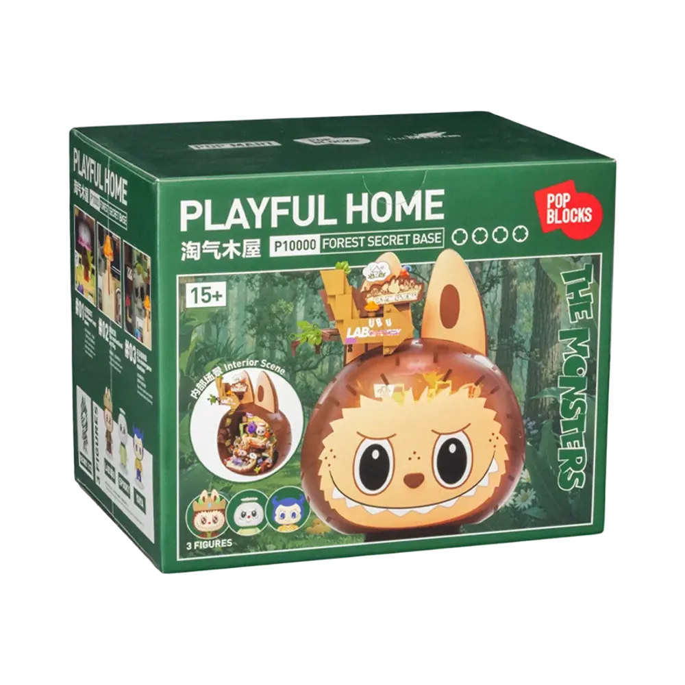 POP MART THE MONSTERS (LABUBU) Forest Secret Base Series Blocks Playful Home