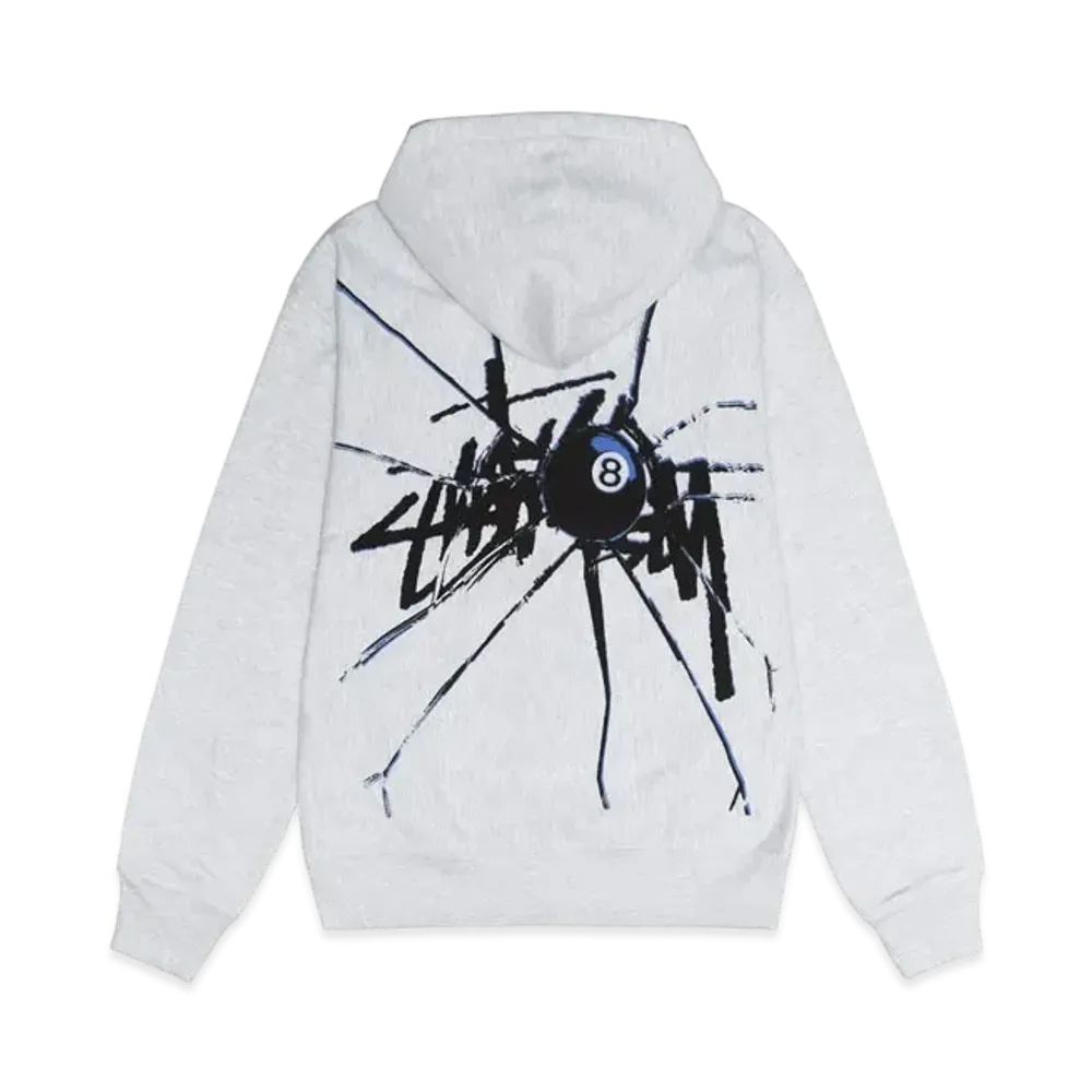 Stussy Shattered Zip Hoodie "Ash Heather"