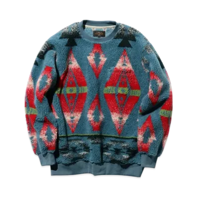 BEAMS Crew Boa Jacquard "Turquoise"
