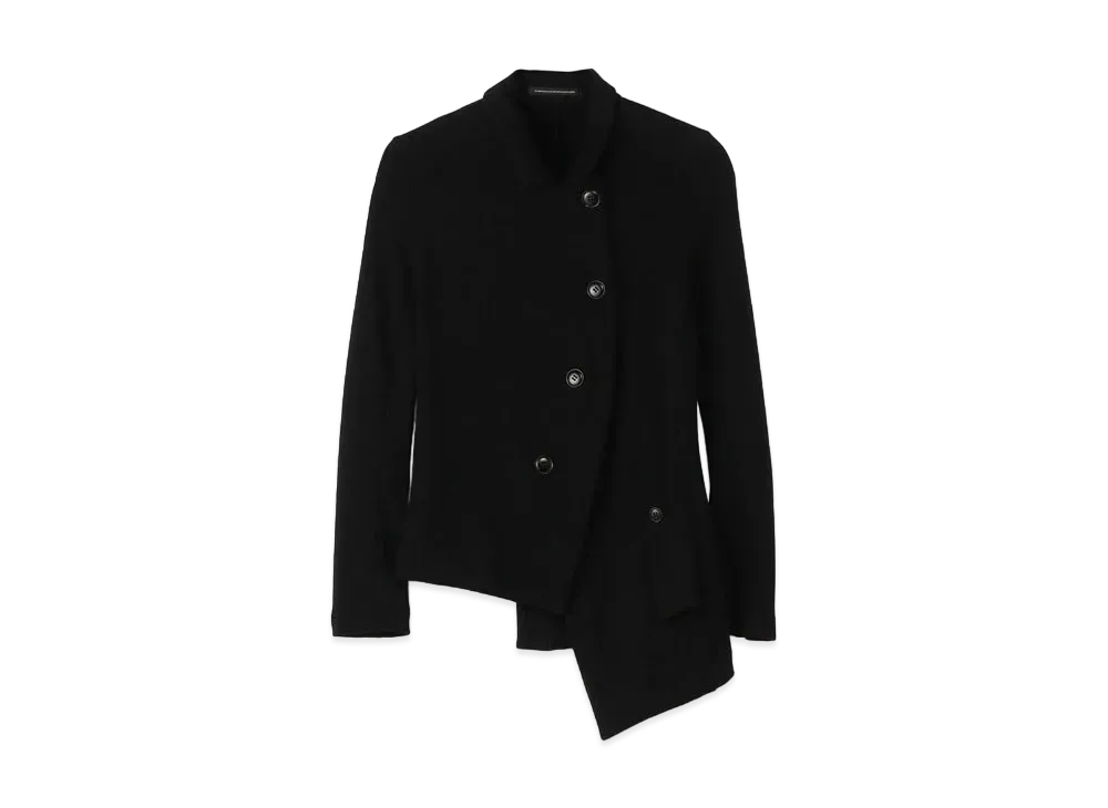 Yohji Yamamoto Y's 50/-x30/2 FLEECE POCKET ASSYME JACKET "Black"
