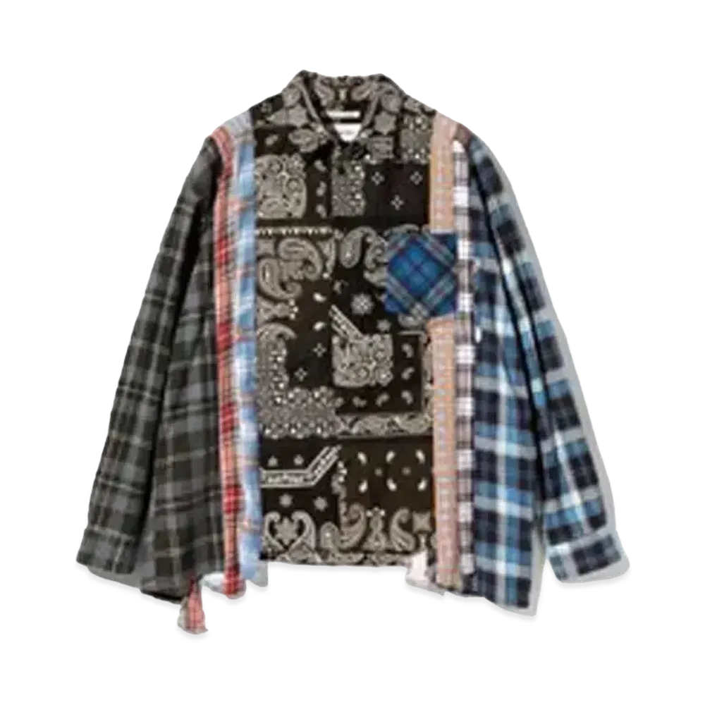 Needles x MIYAGIHIDETAKA 7 Cuts Wide Shirt - Flannel + Bandana "Type 5"