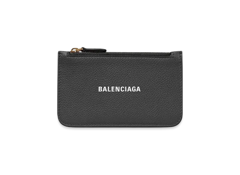 BALENCIAGA Cash Large Long Coin And Card Holder "Black"