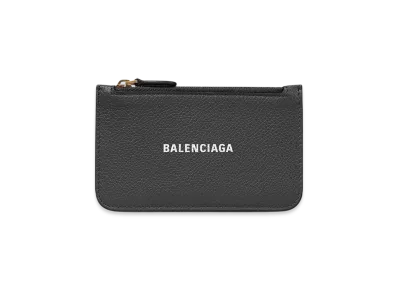 BALENCIAGA Cash Large Long Coin And Card Holder "Black"